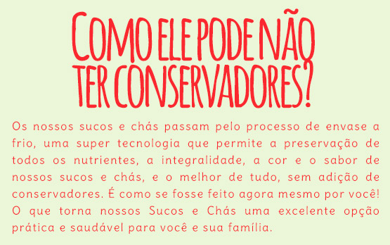 Como ele pode não ter conservadores?