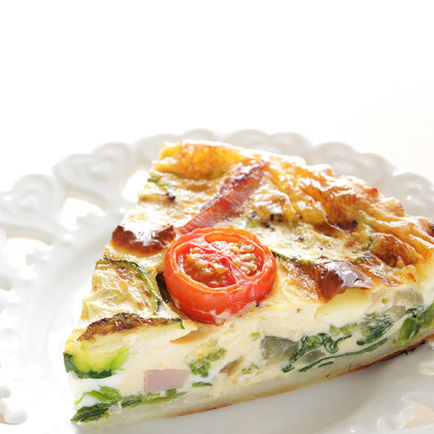 Quiche integral de legumes e ricota